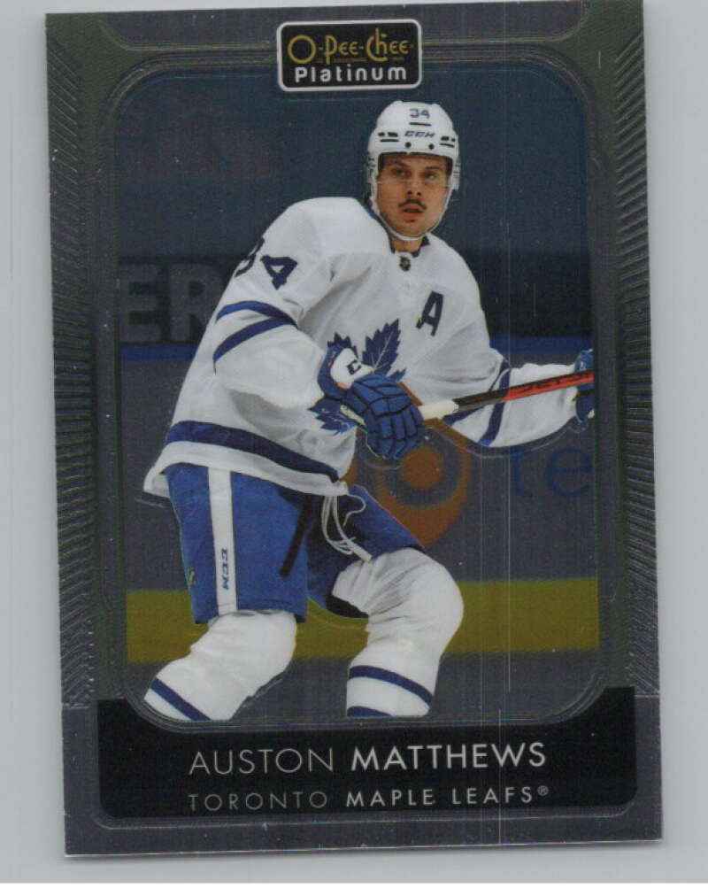 2021-22 O-Pee-Chee Platinum #7 Auston Matthews  Toronto Maple Leafs  V100526 Image 1