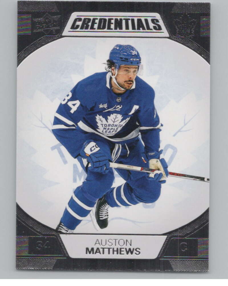 2022-23 Upper Deck Credentials #81 Auston Matthews  Toronto Maple Leafs  V100541 Image 1