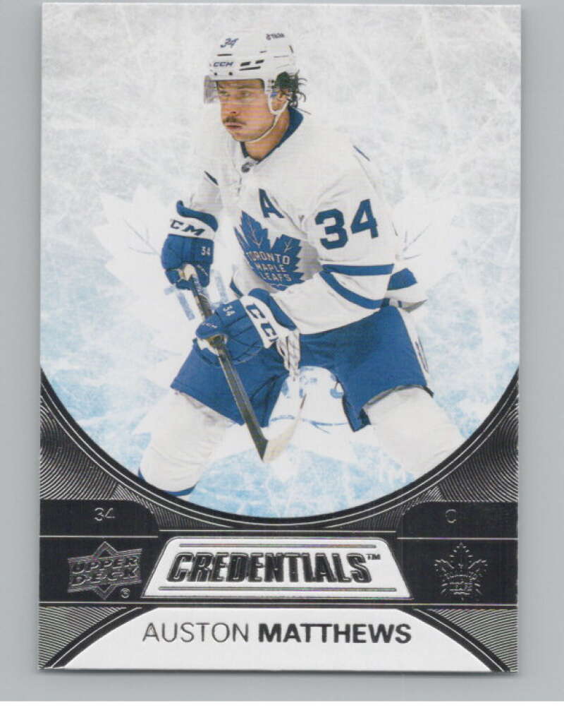 2021-22 Upper Deck Credentials #5 Auston Matthews  Toronto Maple Leafs  V100542 Image 1