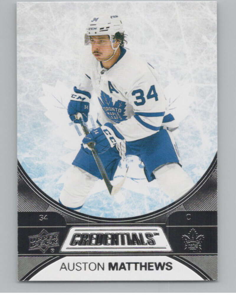 2021-22 Upper Deck Credentials #5 Auston Matthews  Toronto Maple Leafs  V100543 Image 1