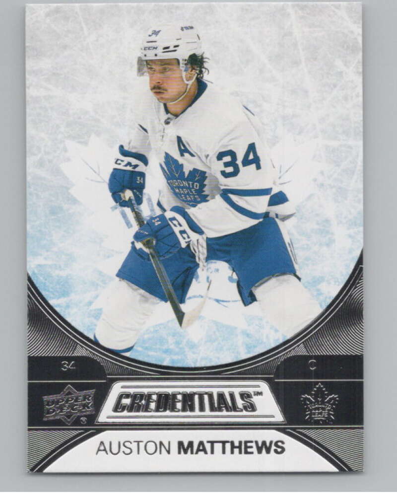 2021-22 Upper Deck Credentials #5 Auston Matthews  Toronto Maple Leafs  V100544 Image 1