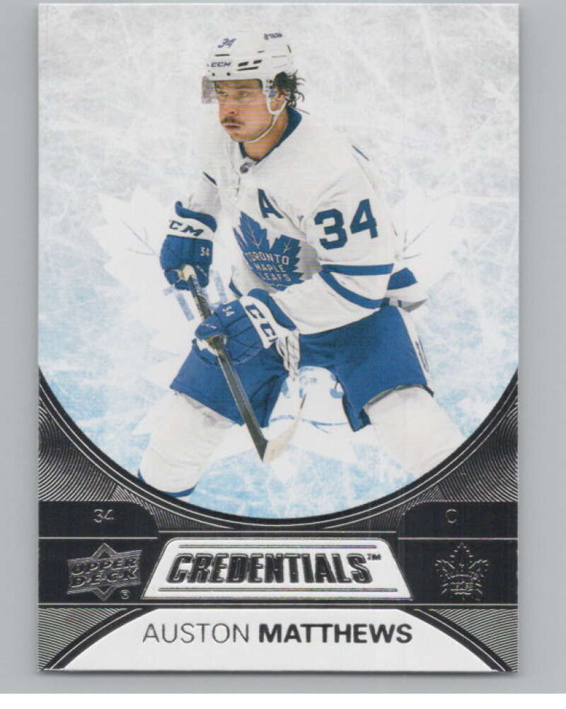 2021-22 Upper Deck Credentials #5 Auston Matthews  Toronto Maple Leafs  V100545 Image 1