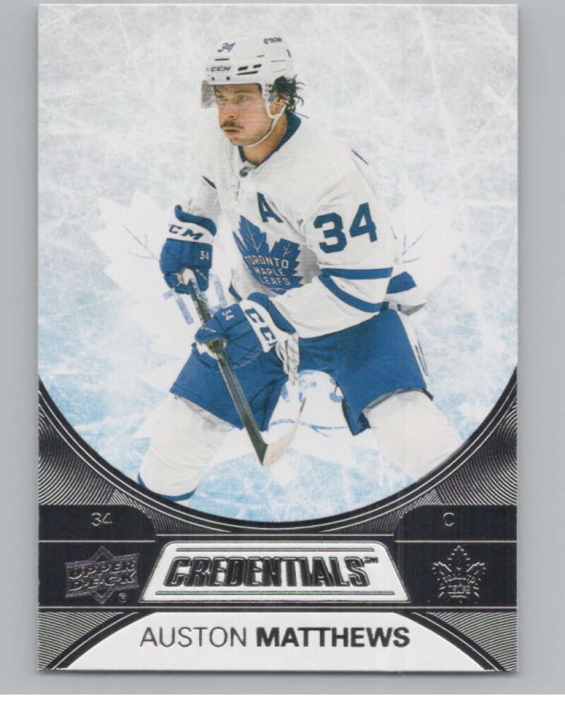 2021-22 Upper Deck Credentials #5 Auston Matthews  Toronto Maple Leafs  V100547 Image 1