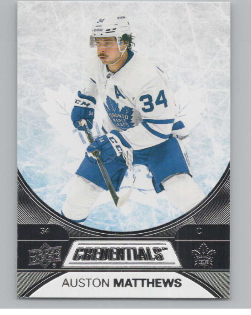 2021-22 Upper Deck Credentials #5 Auston Matthews  Toronto Maple Leafs  V100548 Image 1