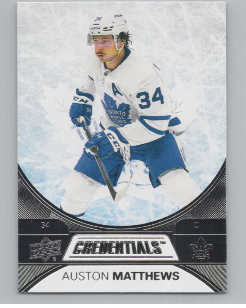 2021-22 Upper Deck Credentials #5 Auston Matthews  Toronto Maple Leafs  V100550 Image 1