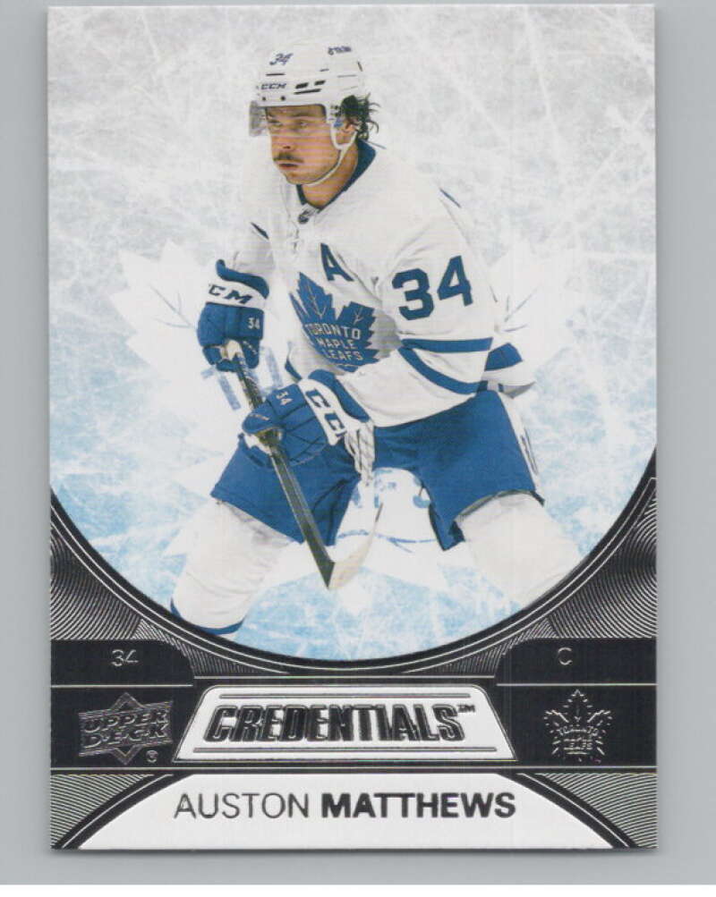 2021-22 Upper Deck Credentials #5 Auston Matthews  Toronto Maple Leafs  V100551 Image 1