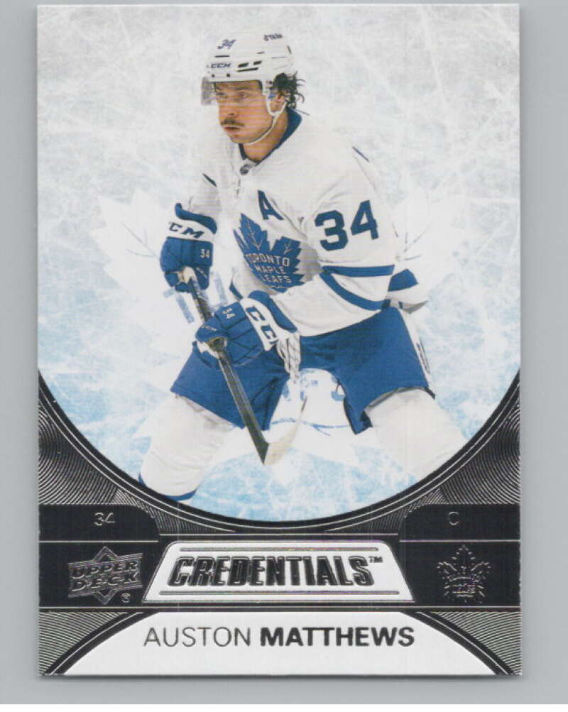 2021-22 Upper Deck Credentials #5 Auston Matthews  Toronto Maple Leafs  V100552 Image 1