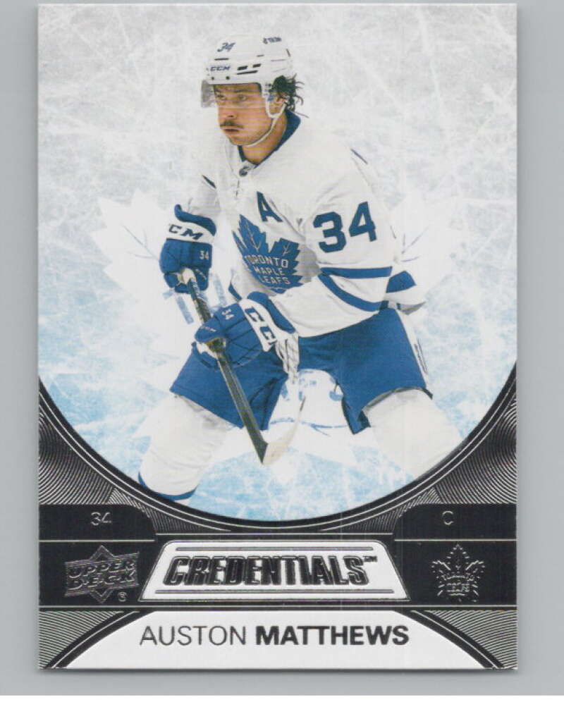 2021-22 Upper Deck Credentials #5 Auston Matthews  Toronto Maple Leafs  V100553 Image 1