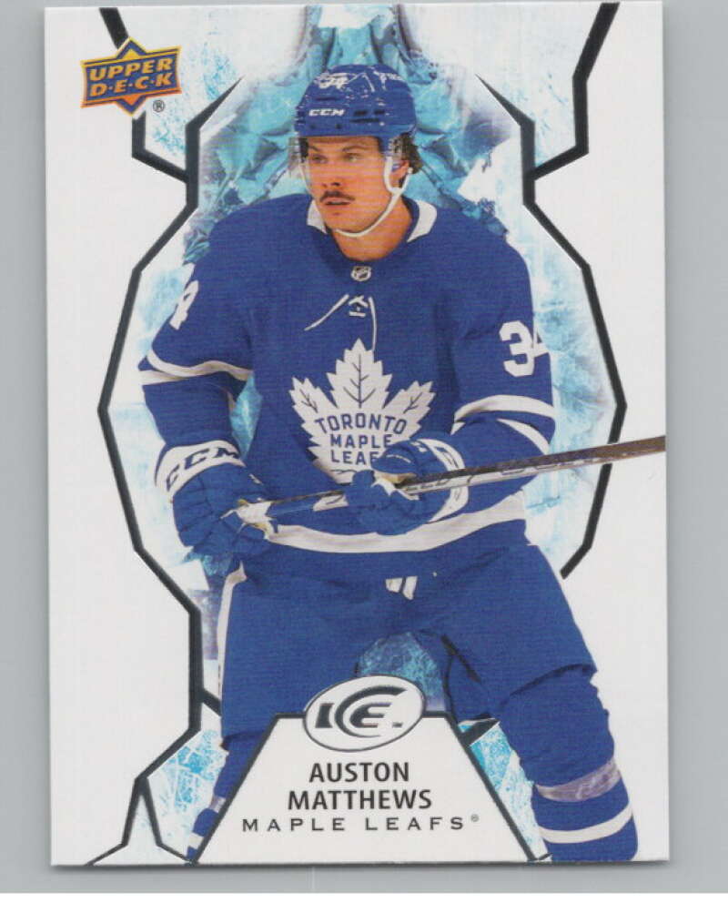 2021-22 Upper Deck Ice #62 Auston Matthews  Toronto Maple Leafs  V100556 Image 1