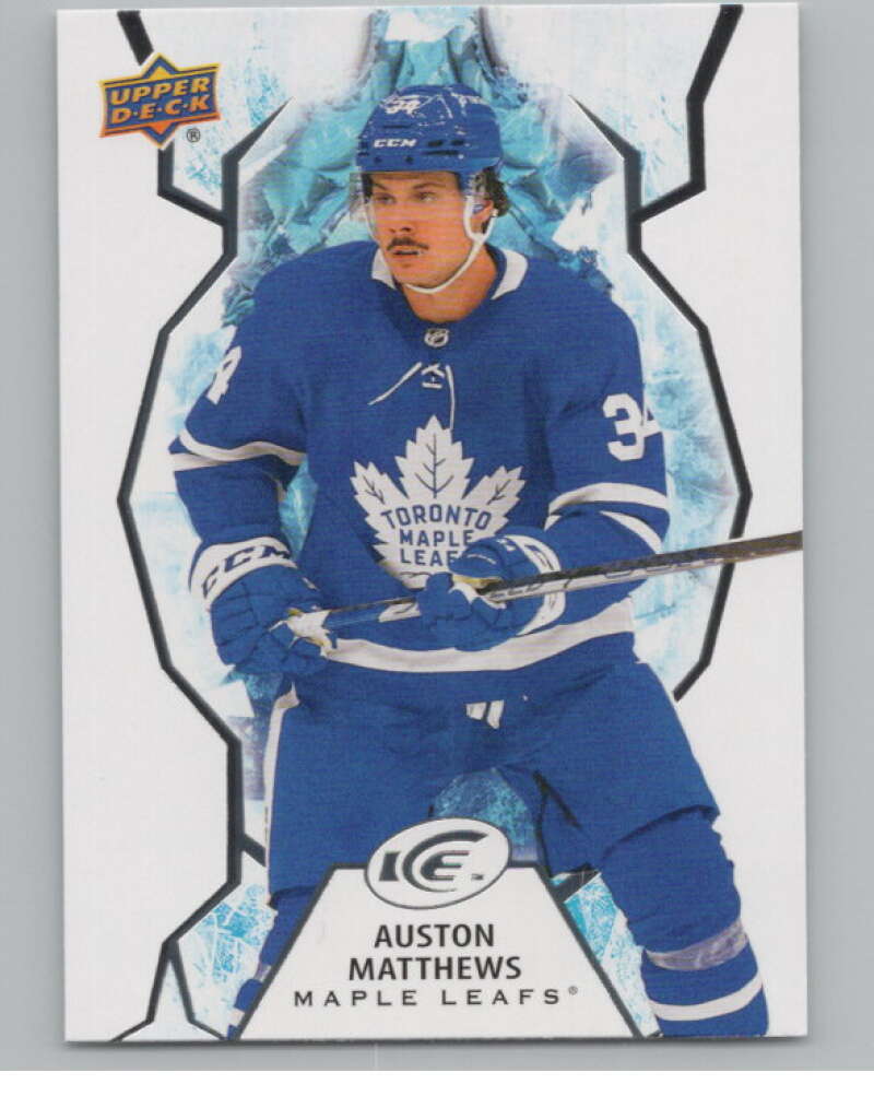 2021-22 Upper Deck Ice #62 Auston Matthews  Toronto Maple Leafs  V100559 Image 1