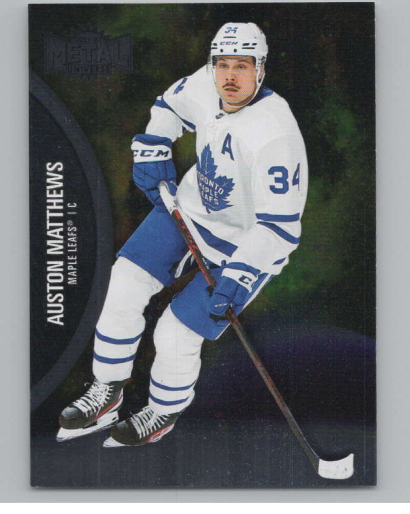 2021-22 Skybox Metal Universe #25 Auston Matthews  Toronto Maple Leafs  V100564 Image 1