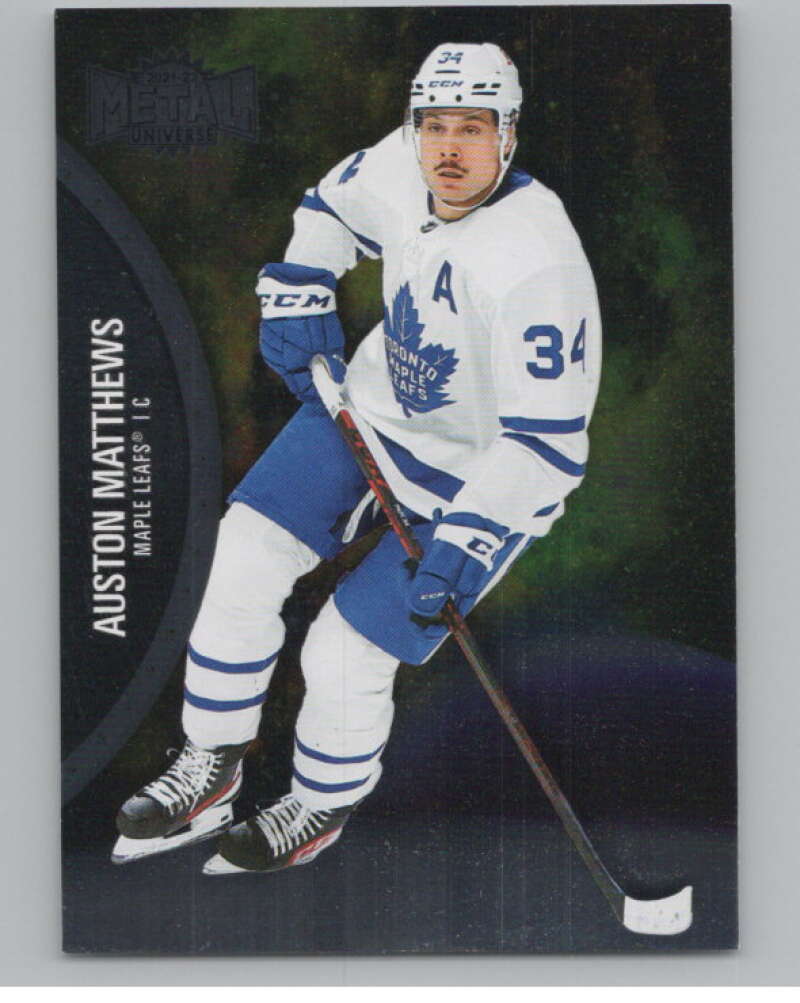 2021-22 Skybox Metal Universe #25 Auston Matthews  Toronto Maple Leafs  V100565 Image 1