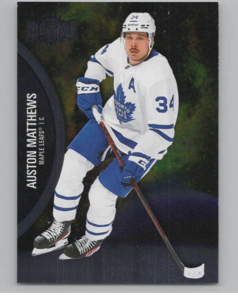 2021-22 Skybox Metal Universe #25 Auston Matthews  Toronto Maple Leafs  V100571 Image 1