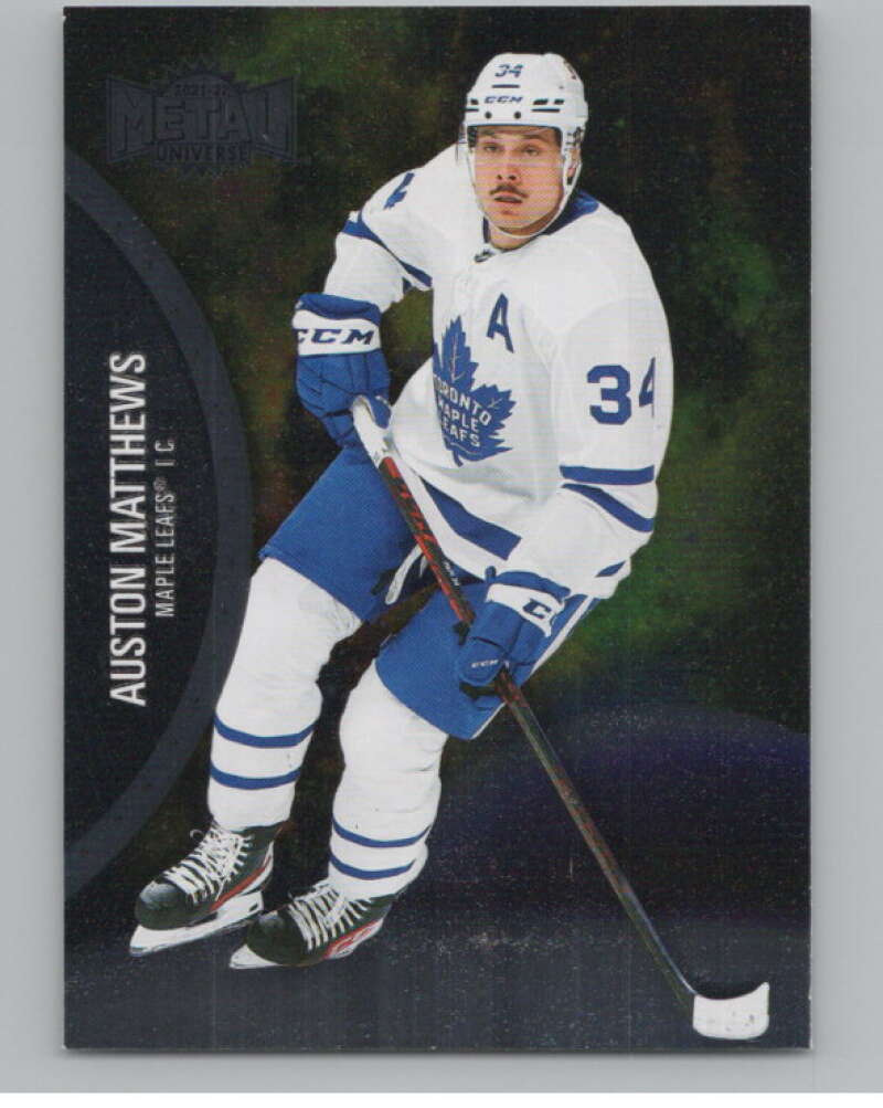 2021-22 Skybox Metal Universe #25 Auston Matthews  Toronto Maple Leafs  V100573 Image 1