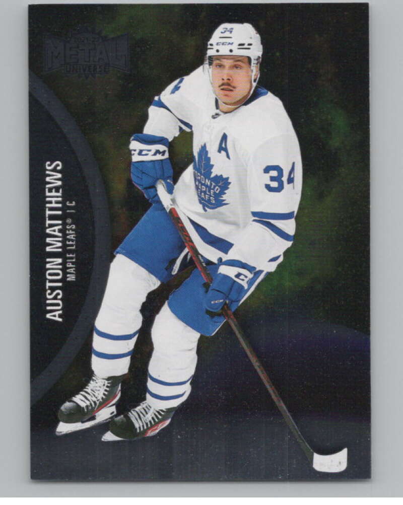 2021-22 Skybox Metal Universe #25 Auston Matthews  Toronto Maple Leafs  V100574 Image 1
