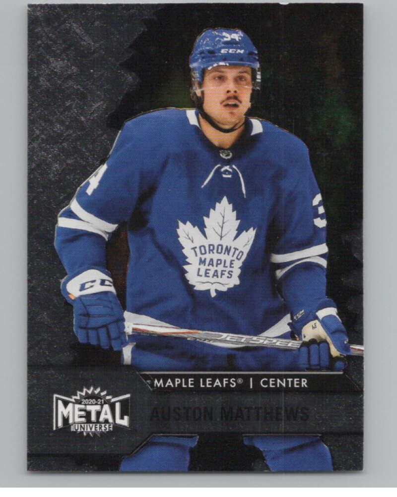 2020-21 Skybox Metal Universe #34 Auston Matthews  Toronto Maple Leafs  V100579 Image 1