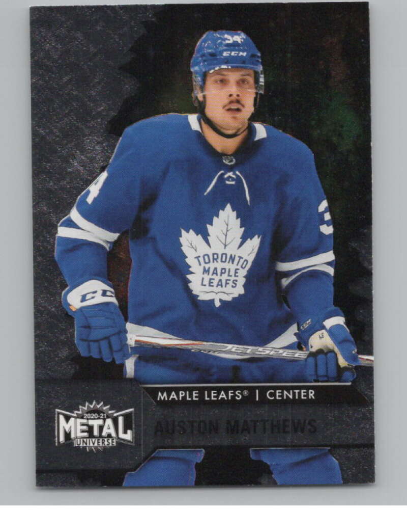 2020-21 Skybox Metal Universe #34 Auston Matthews  Toronto Maple Leafs  V100583 Image 1