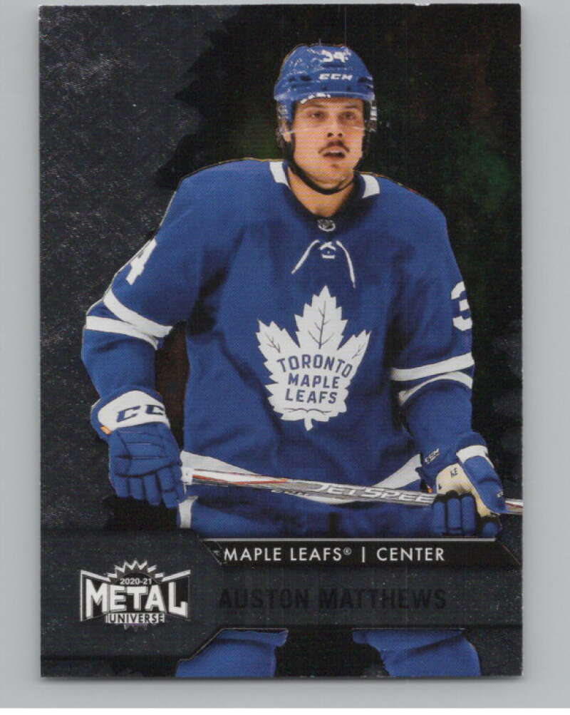 2020-21 Skybox Metal Universe #34 Auston Matthews  Toronto Maple Leafs  V100584 Image 1