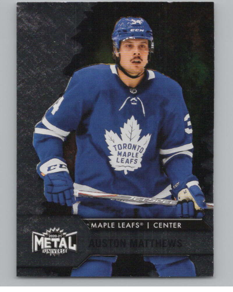 2020-21 Skybox Metal Universe #34 Auston Matthews  Toronto Maple Leafs  V100585 Image 1