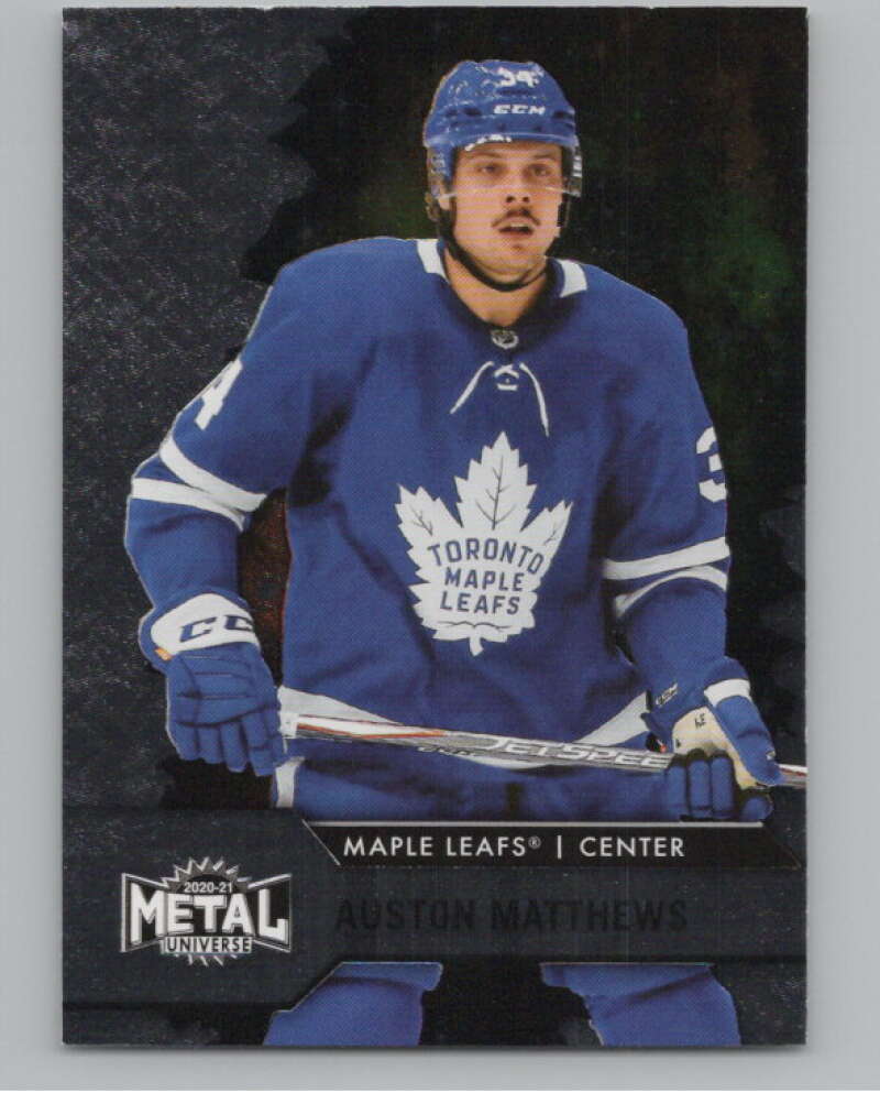2020-21 Skybox Metal Universe #34 Auston Matthews  Toronto Maple Leafs  V100587 Image 1