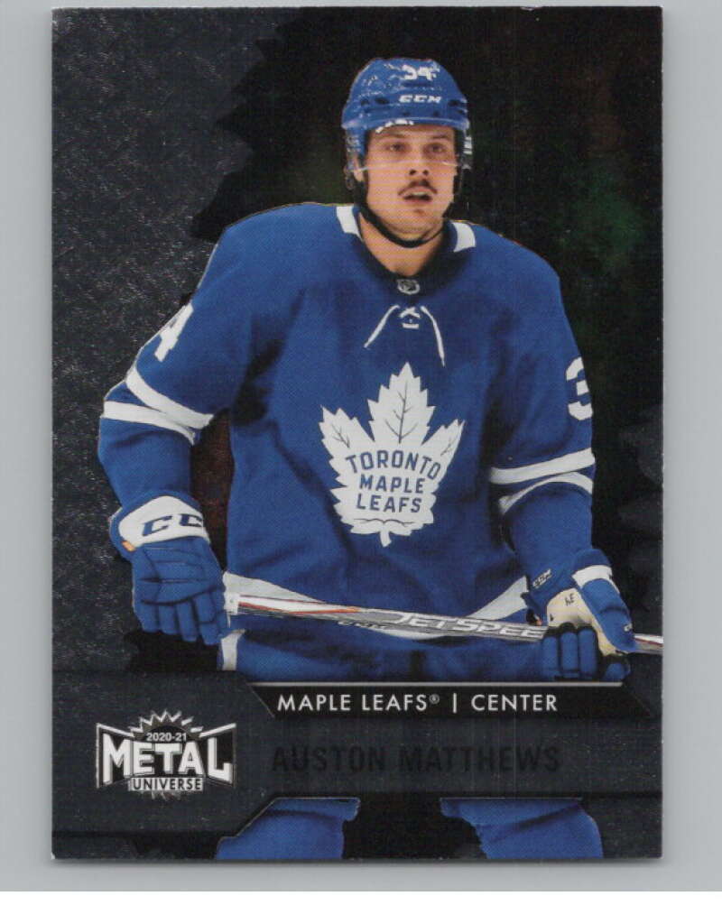 2020-21 Skybox Metal Universe #34 Auston Matthews  Toronto Maple Leafs  V100589 Image 1