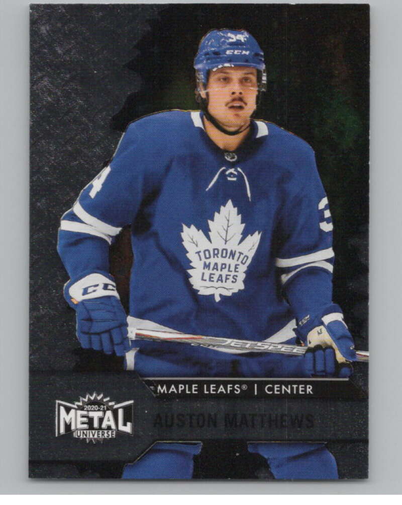 2020-21 Skybox Metal Universe #34 Auston Matthews  Toronto Maple Leafs  V100590 Image 1