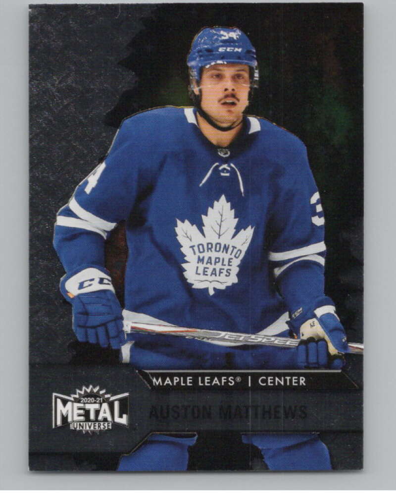 2020-21 Skybox Metal Universe #34 Auston Matthews  Toronto Maple Leafs  V100591 Image 1