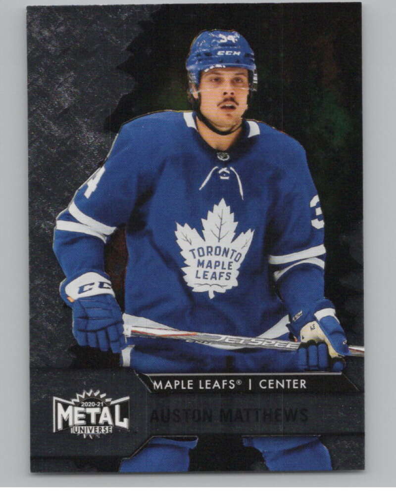 2020-21 Skybox Metal Universe #34 Auston Matthews  Toronto Maple Leafs  V100592 Image 1