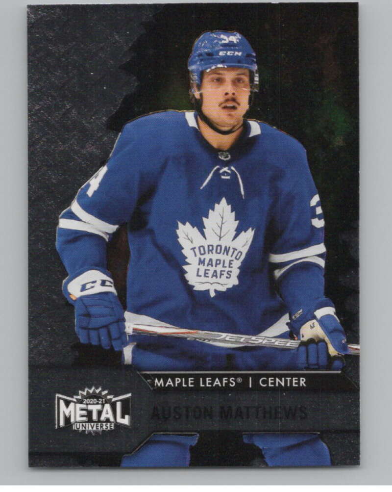2020-21 Skybox Metal Universe #34 Auston Matthews  Toronto Maple Leafs  V100593 Image 1