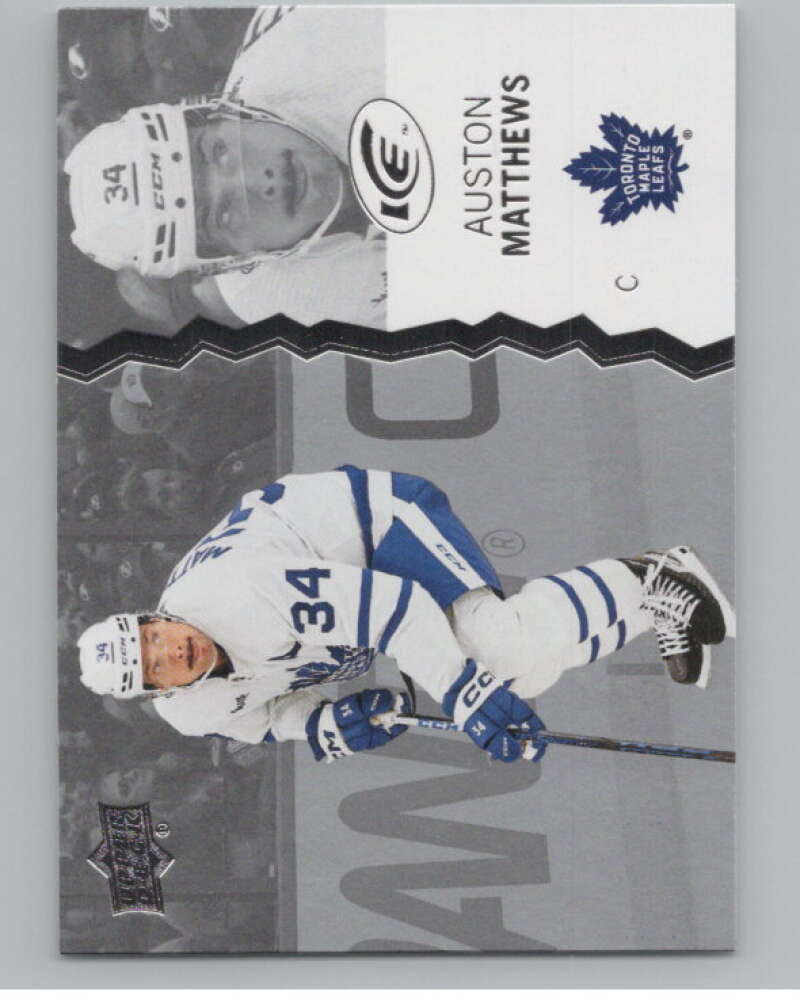 2023-24 Upper Deck Ice #28 Auston Matthews  Toronto Maple Leafs  V100595 Image 1