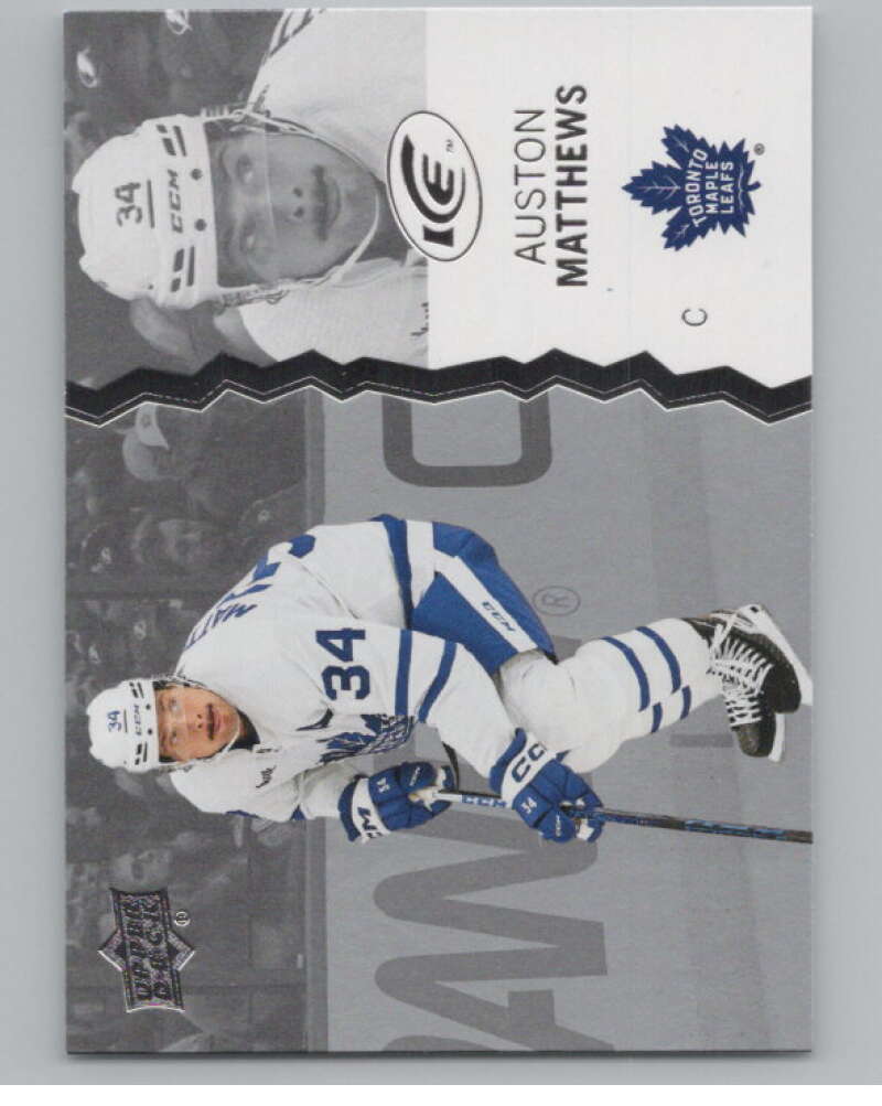 2023-24 Upper Deck Ice #28 Auston Matthews  Toronto Maple Leafs  V100609 Image 1