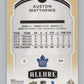 2020-21 Upper Deck Allure #69 Auston Matthews  Toronto Maple Leafs  V100637 Image 2