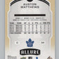 2020-21 Upper Deck Allure #69 Auston Matthews  Toronto Maple Leafs  V100646 Image 2