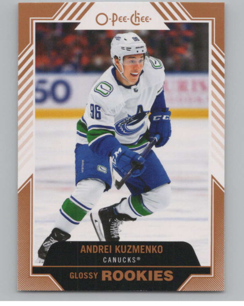 2022-23 Upper Deck O-Pee-Chee Glossy Rookies Copper Andrei Kuzmenko  V100872 Image 1