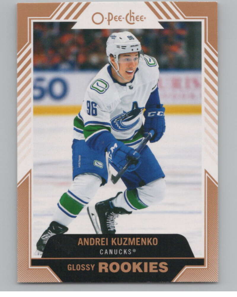 2022-23 Upper Deck O-Pee-Chee Glossy Rookies Copper Andrei Kuzmenko  V100873 Image 1