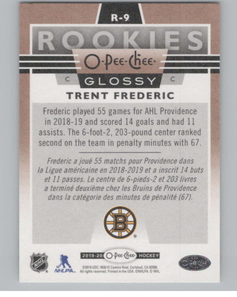 2019-20 Upper Deck OPC Glossy Rookies Copper #R-9 Trent Frederic  V100876 Image 2