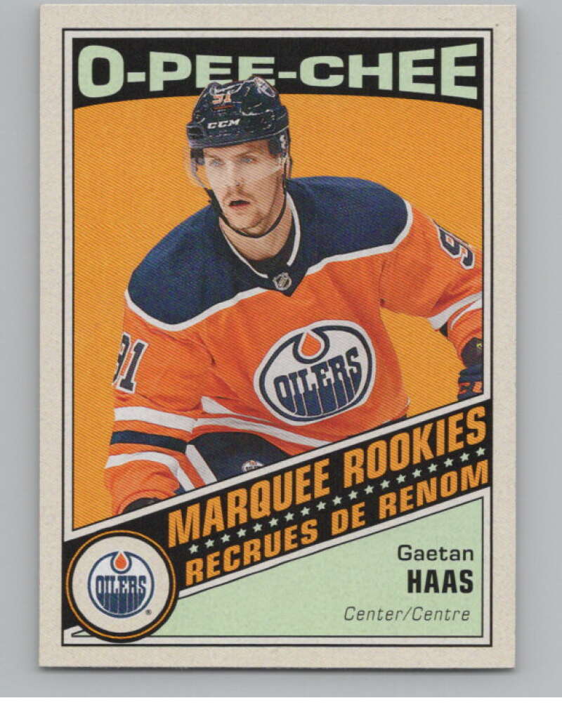 2019-20 O-Pee-Chee Retro #640 Gaetan Haas  Edmonton Oilers  V100878 Image 1