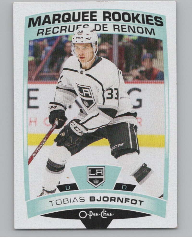 2019-20 O-Pee-Chee #621 Tobias Bjornfot  RC Rookie Los Angeles Kings  V100881 Image 1