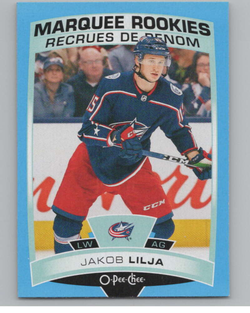 2019-20 O-Pee-Chee Blue Border #637 Jakob Lilja  Columbus Blue Jackets  V100883 Image 1