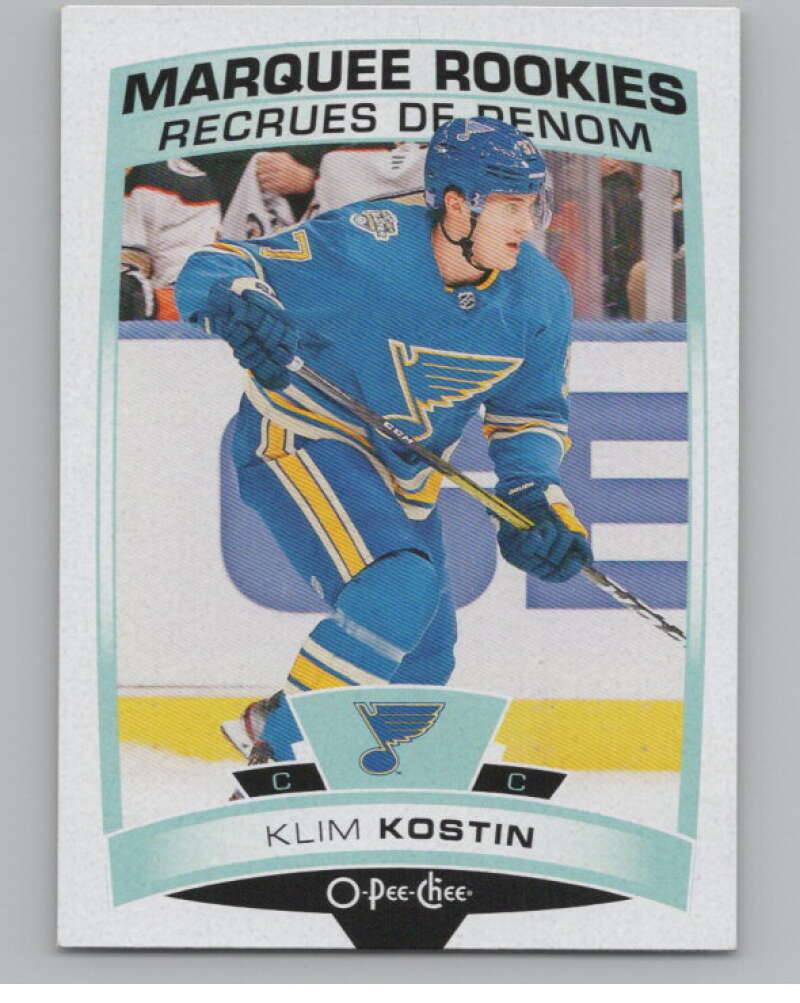 2019-20 O-Pee-Chee #614 Klim Kostin  RC Rookie St. Louis Blues  V100889 Image 1