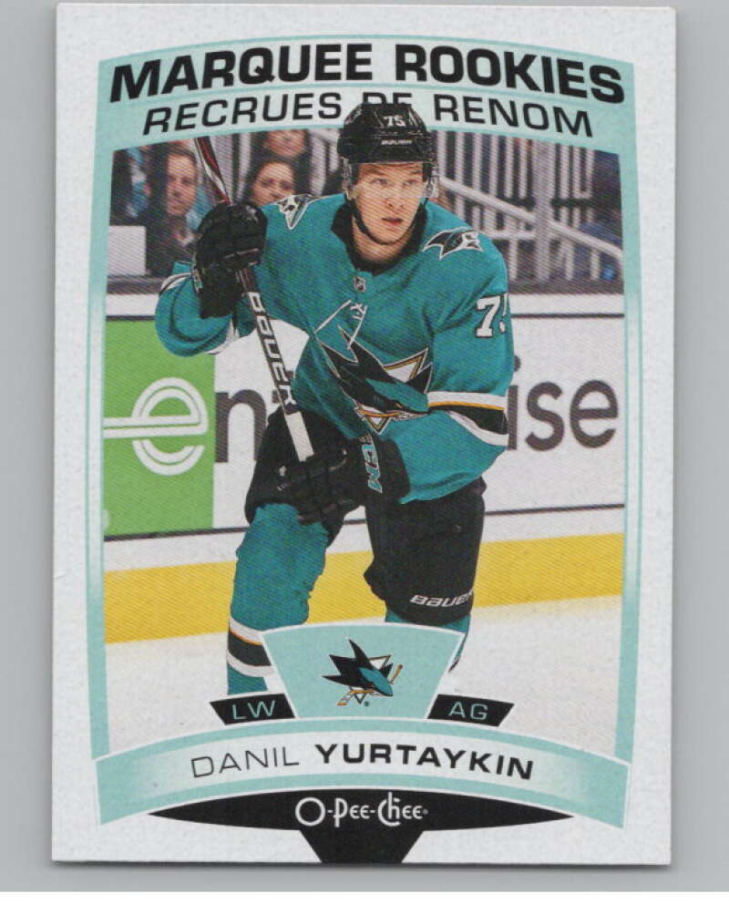 2019-20 O-Pee-Chee #620 Danil Yurtaykin  RC Rookie San Jose Sharks  V100894 Image 1