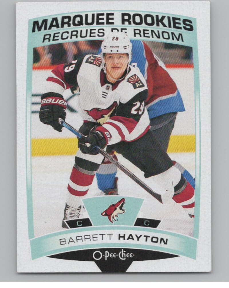 2019-20 O-Pee-Chee #627 Barrett Hayton  RC Rookie Arizona Coyotes  V100901 Image 1