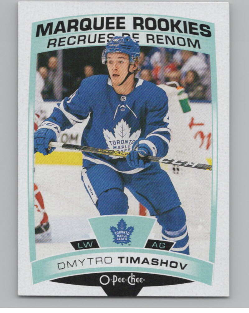 2019-20 O-Pee-Chee #628 Dmytro Timashov  RC Rookie Toronto Maple Leafs  V100902 Image 1