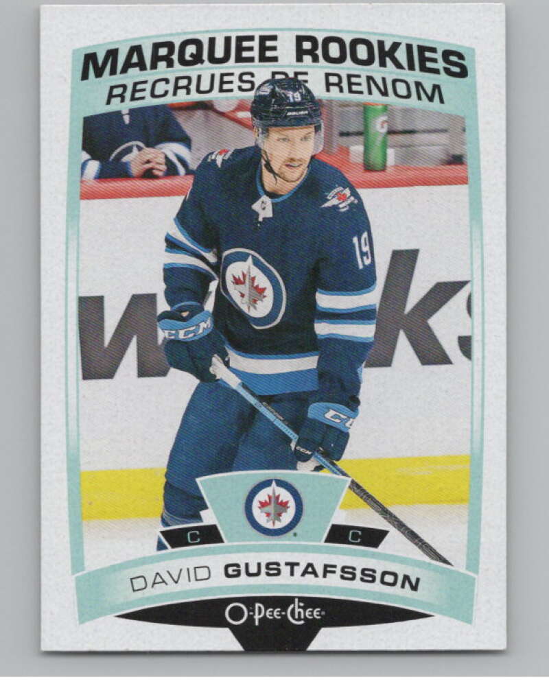 2019-20 O-Pee-Chee #629 David Gustafsson  RC Rookie Winnipeg Jets  V100903 Image 1