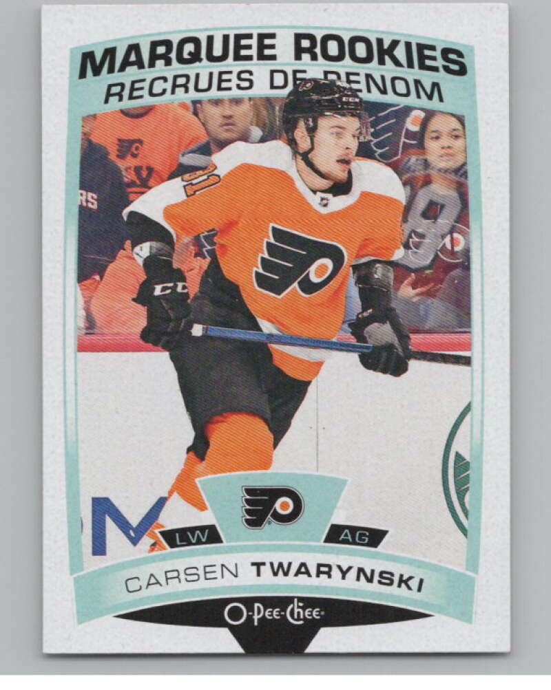 2019-20 O-Pee-Chee #633 Carsen Twarynski  RC Rookie Philadelphia Flyers  V100907 Image 1