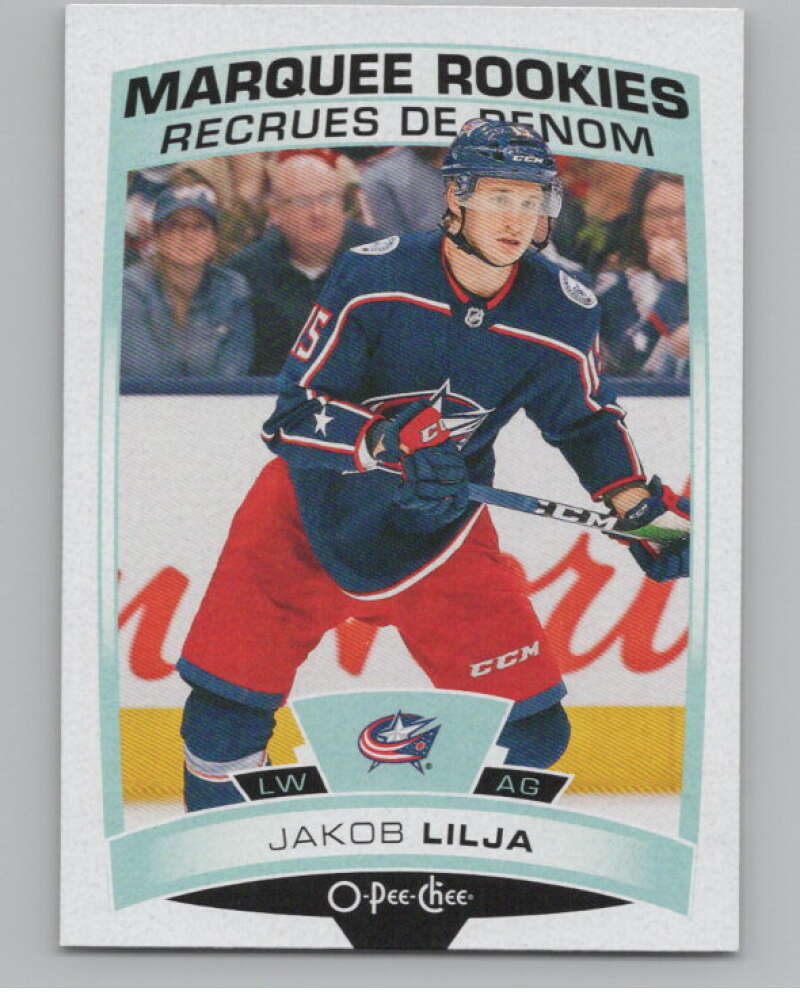 2019-20 O-Pee-Chee #637 Jakob Lilja  RC Rookie Columbus Blue Jackets  V100911 Image 1