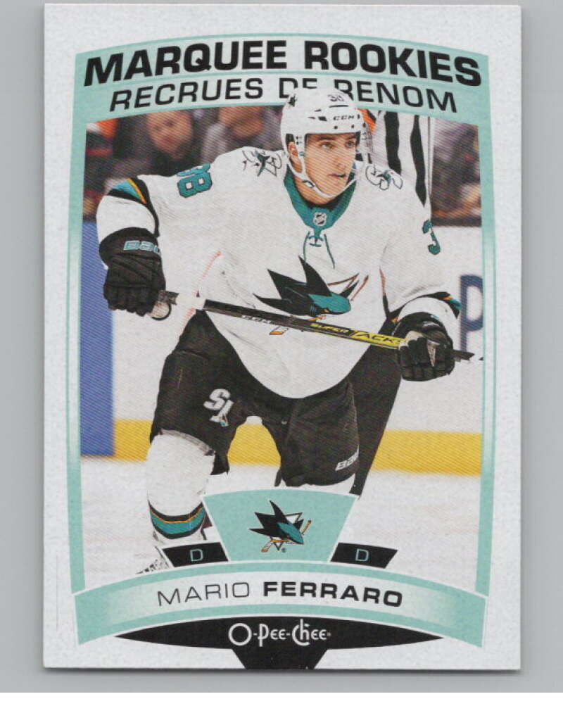 2019-20 O-Pee-Chee #638 Mario Ferraro  RC Rookie San Jose Sharks  V100912 Image 1