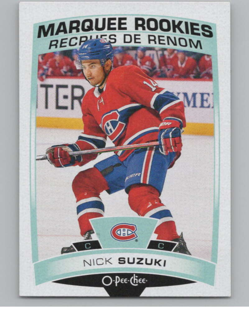 2019-20 O-Pee-Chee #647 Nick Suzuki  RC Rookie Montreal Canadiens  V100915 Image 1
