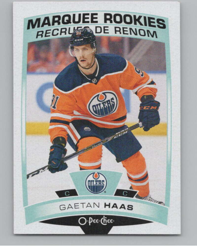 2019-20 O-Pee-Chee #640 Gaetan Haas  RC Rookie Edmonton Oilers  V100916 Image 1