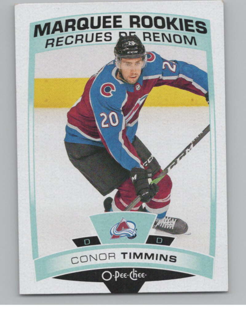 2019-20 O-Pee-Chee #644 Conor Timmins  RC Rookie Colorado Avalanche  V100918 Image 1
